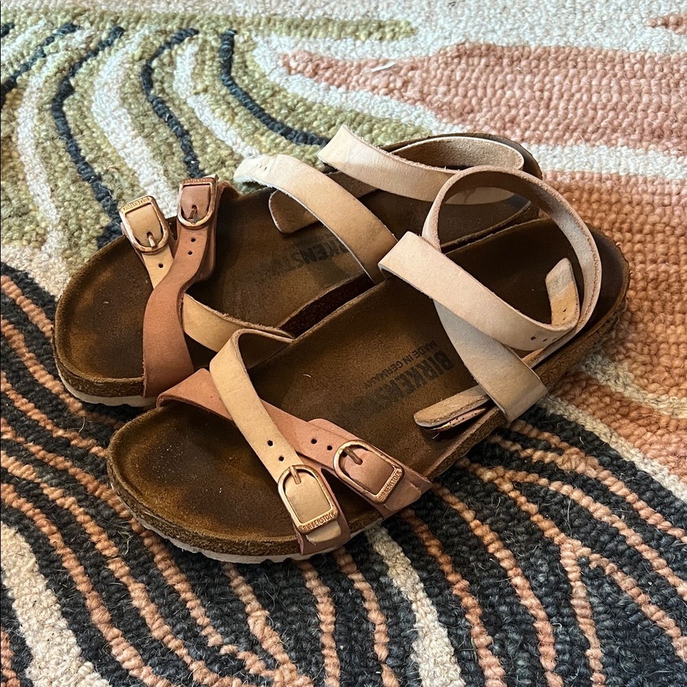 Birkenstock Women's Sandals - Tan and Brown - Picture 3 of 6